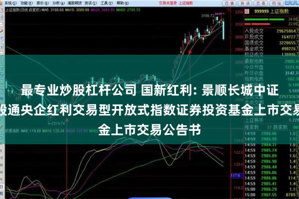 最专业炒股杠杆公司 国新红利: 景顺长城中证国新港股通央企红利交易型开放式指数证券投资基金上市交易公告书