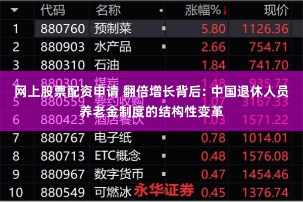 网上股票配资申请 翻倍增长背后: 中国退休人员养老金制度的结构性变革