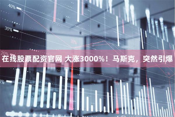 在线股票配资官网 大涨3000%！马斯克，突然引爆