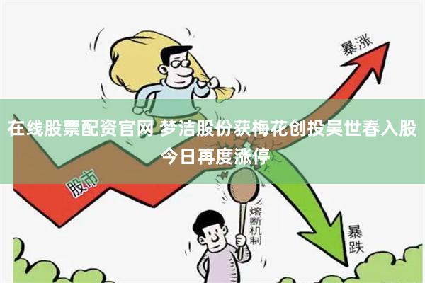 在线股票配资官网 梦洁股份获梅花创投吴世春入股 今日再度涨停