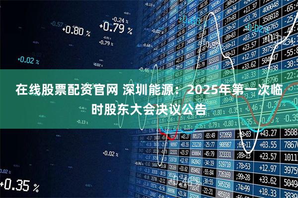 在线股票配资官网 深圳能源：2025年第一次临时股东大会决议公告